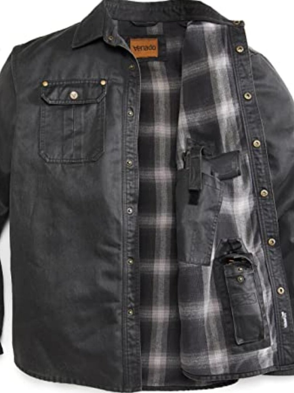 Bountyman Concealed Carry Shirt Jacket - Black | XL